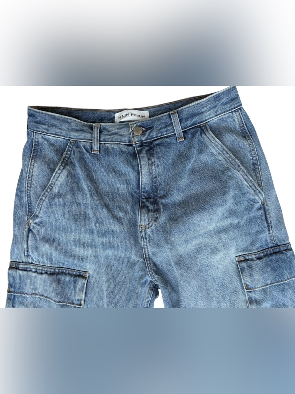 Aritzia Denim Forum 100% cotton The 90s Millie Hi-Rise Cargo jeans women's 29 - Picture 11 of 11